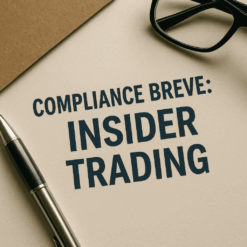 Professionista che analizza dati finanziari e normative sull'insider trading