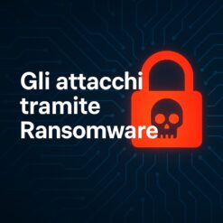 Ransomware e cyber minacce informatiche che bloccano i dati aziendali