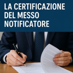 Docente che spiega il corso per messo notificatore