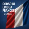 Studente che segue un corso di lingua francese online su pc