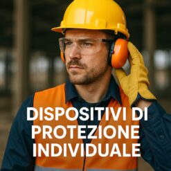 Personale che indossa correttamente i Dispositivi di Protezione Individuale in ambiente lavorativo