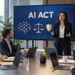 Professionisti che seguono il Corso Base di Alfabetizzazione IA in ufficio