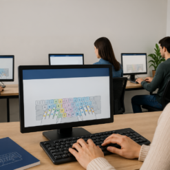 Attestato e schermata del corso di dattilografia online riconosciuto per graduatorie ATA