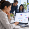 Professionista che utilizza Microsoft 365 Copilot e Outlook per migliorare la produttività